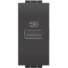 BTICINO - BTIL4191A LL - CARICATORE USB TIPO A 1M ANTRACITE