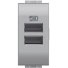 BTICINO - BTINT4191AA LL - CARICATORE USB TIPO A+A 1M TECH