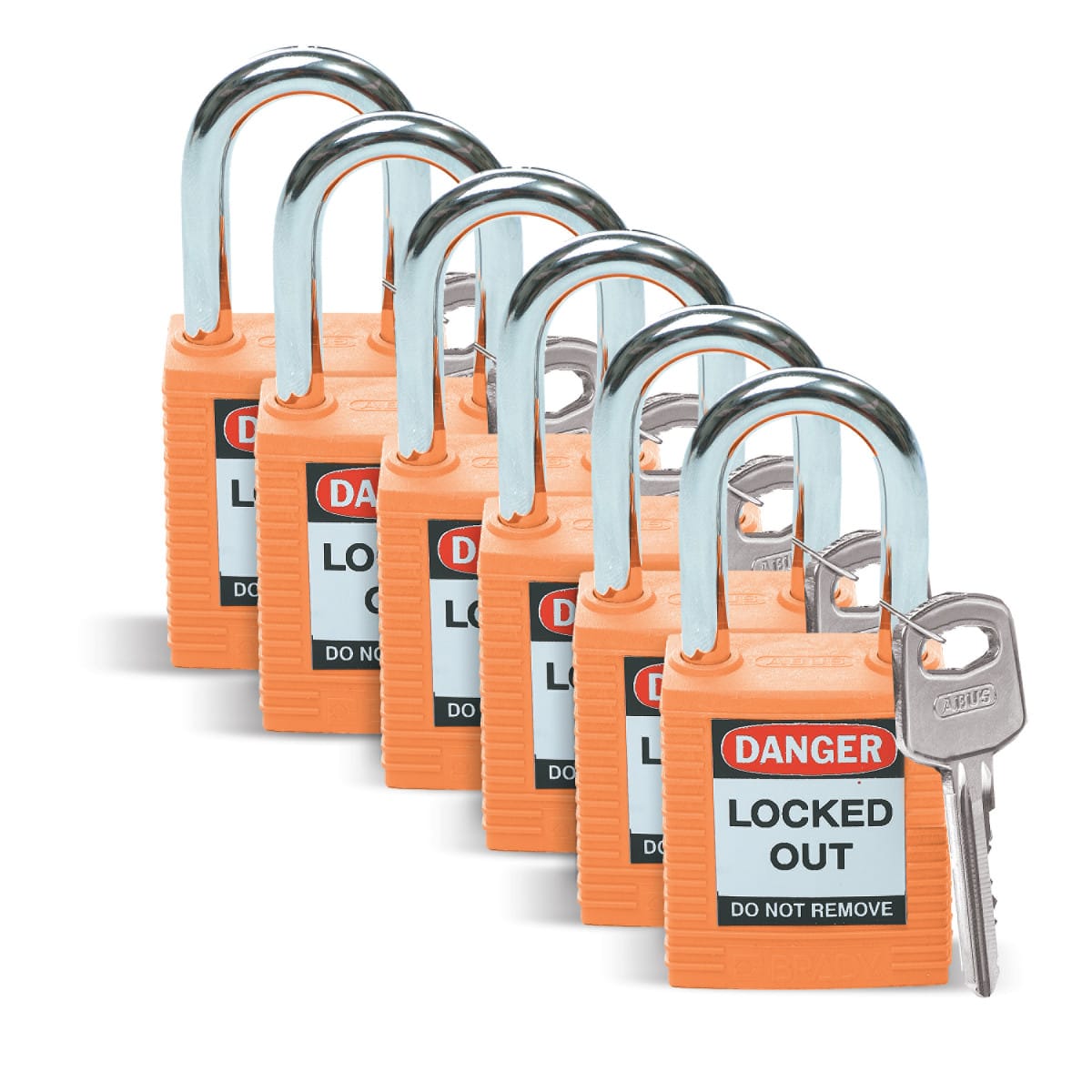 BRADY ITALIA - MOD051347 LUCCHETTI DI SICUREZZA BRADY - 6 PEZZI