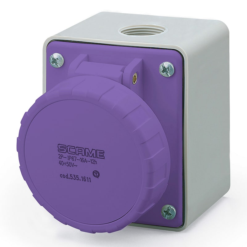 SCAME PARRE SPA - SCA535.1614 PRESA PAR.<50V 3P 16A 24V IP67