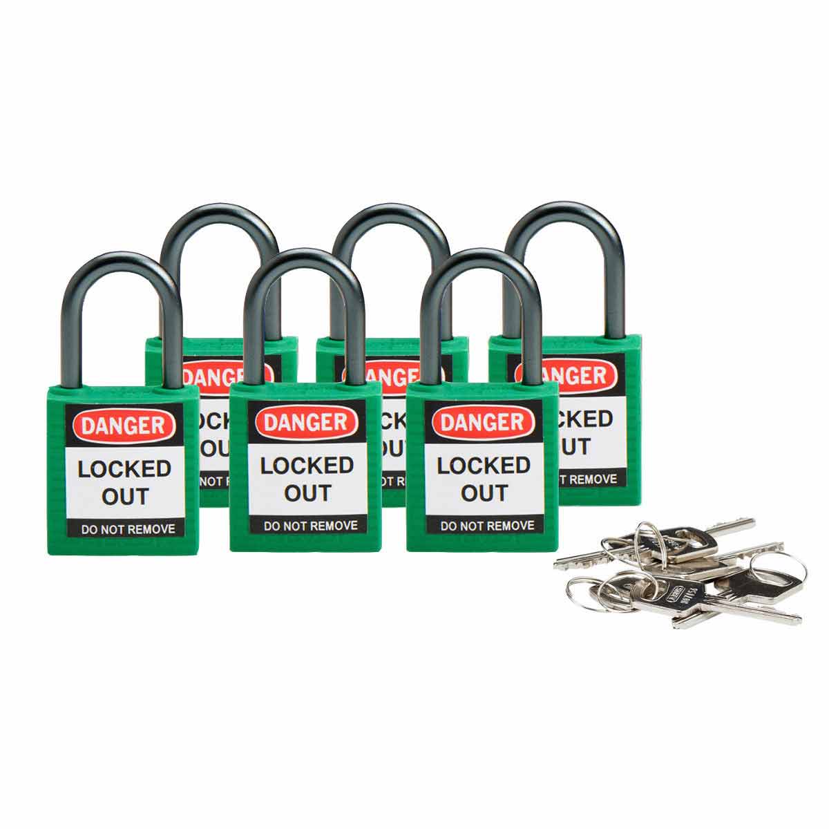 BRADY ITALIA - MOD814118 LUCCHETTI PER LOCKOUT COMPACT - 6 PEZZI