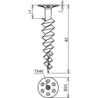DEHN ITALIA SPA - DEH200601 Tasselli per piastre isolanti L 85mm PA per viti D 4,5mm