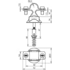 DEHN ITALIA SPA - DEH274260 STAFFA PORTA ASTA INOX PER TD 16MM