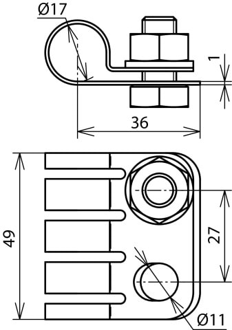 DEHN ITALIA SPA - DEH410219 ELEMENTO PA INXO PER HVILIGHT