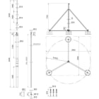DEHN ITALIA SPA - DEH819483 TUBO PORTANTE 4,7M ASTA 2,5M, HVI TRIPOD