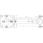 DEHN ITALIA SPA - DEH105345 STAFFA VARIABILE IN FE/TZN PER PALI D60