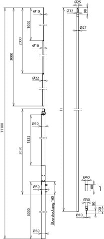 DEHN ITALIA SPA - DEH819760 PALO DI CAPTAZIONE HVI-POWER, BIOGAS SET