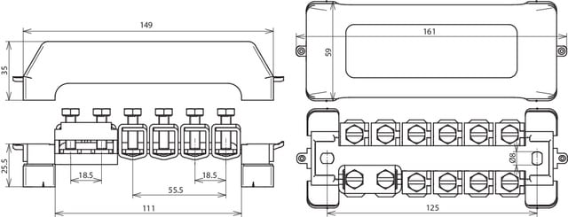 DEHN ITALIA SPA - DEH563200 BARRA EQUIPOTENZIALE K 12