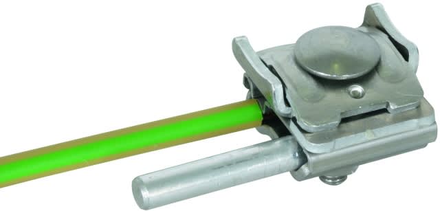 DEHN ITALIA SPA - DEH365250 Morsetto scanalato UNI, INOX//Al per Td 8-10 mm conduttore 4-50 mm² per scanalat ure 0,7-8 mm