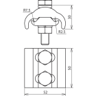 DEHN ITALIA SPA - DEH306106 CONNETTORE PARALLELO CU PER DIAMETRI