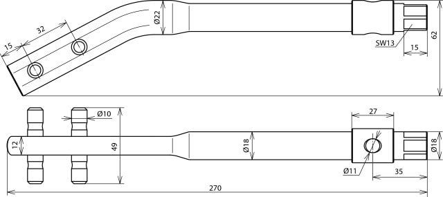 DEHN ITALIA SPA - DEH595000 ATTREZZO RADDRIZZAFILO SAGOMATO IN FE/BR