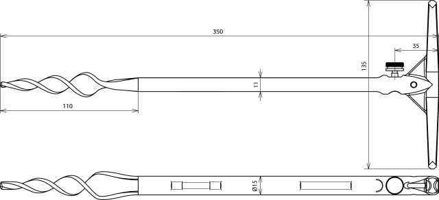 DEHN ITALIA SPA - DEH587460 PICCHETTO DI MESSA A TERRA IN GHISA/GALZ