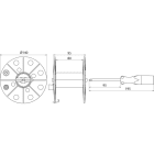 DEHN ITALIA SPA - DEH585200 BOBINA IN PLASTICA GRIGIA, LARGHEZZA 80