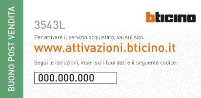 BTICINO - BTI3543L SERVIZI POST VENDITA TERZIARIO LARGE