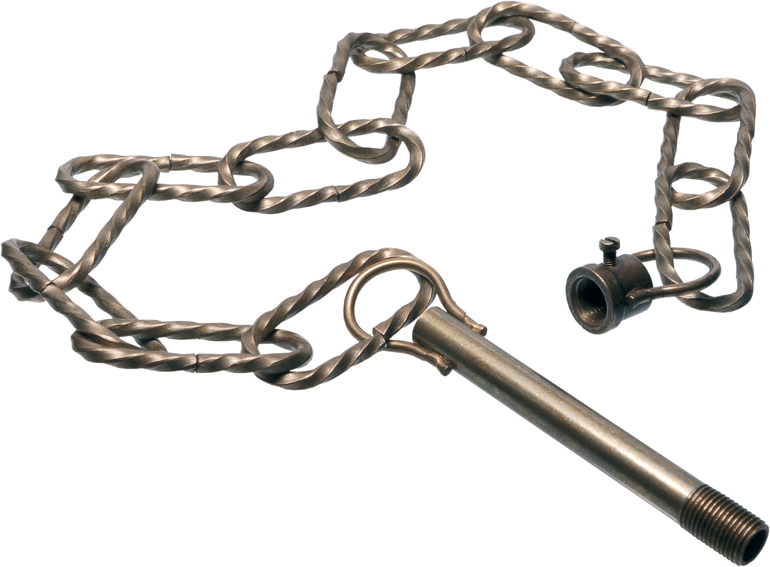 LE PROLUNGHE SAS - PRG5386 SOSP.AD ANELLO CON TIGE E CAPPUC. FUME'