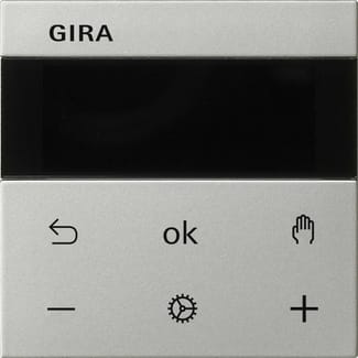 GIRA - GGI5393600 S3000 RTA DISPLAY SYSTEM 55 ACCIAIO INOX