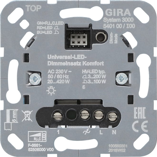 GIRA - GGI540100 MOD.DIM.LED UNIV. S3000 KOMFORT