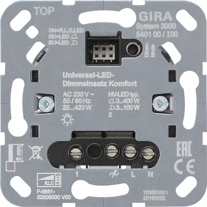 GIRA - GGI540100 MOD.DIMM.LED UNI. S3000 KMF MODULO