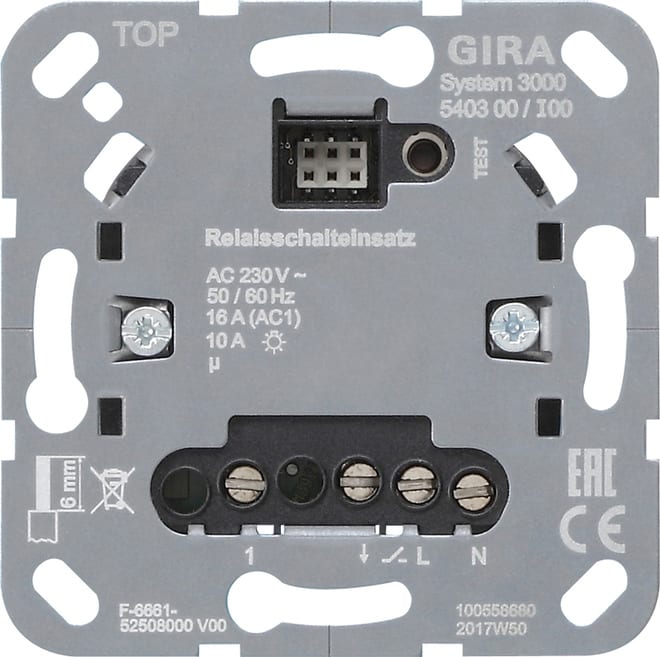 GIRA - GGI540300 MOD.INT.RELE S3000