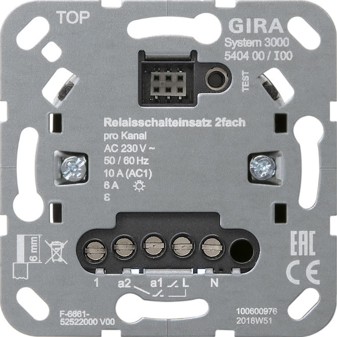 GIRA - GIR540400 MOD.INT.RELE S3000 2-M MODULO