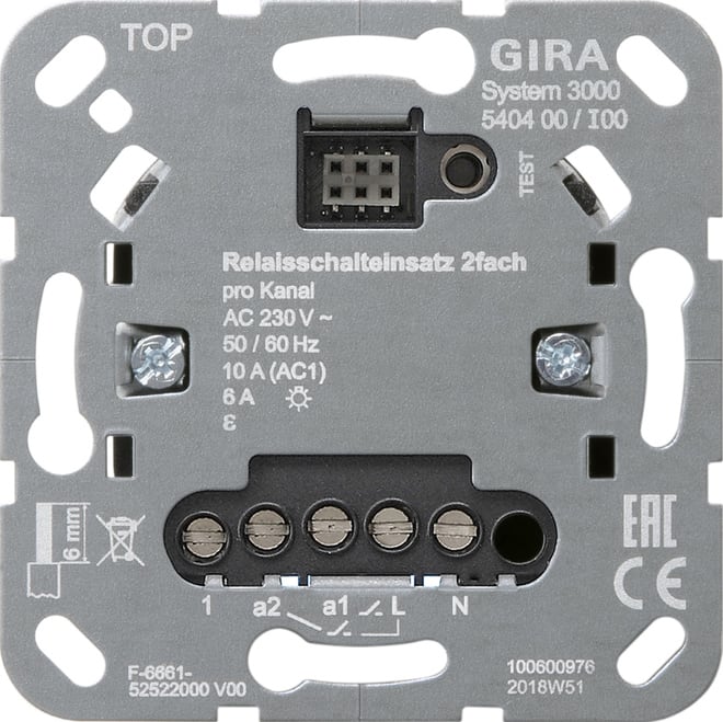 GIRA - GIR540400 MOD.INT.RELE S3000 2-M