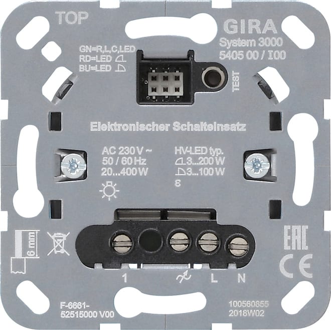 GIRA - GGI540500 S3000 MOD.ELETTR.INTERR. MODULO