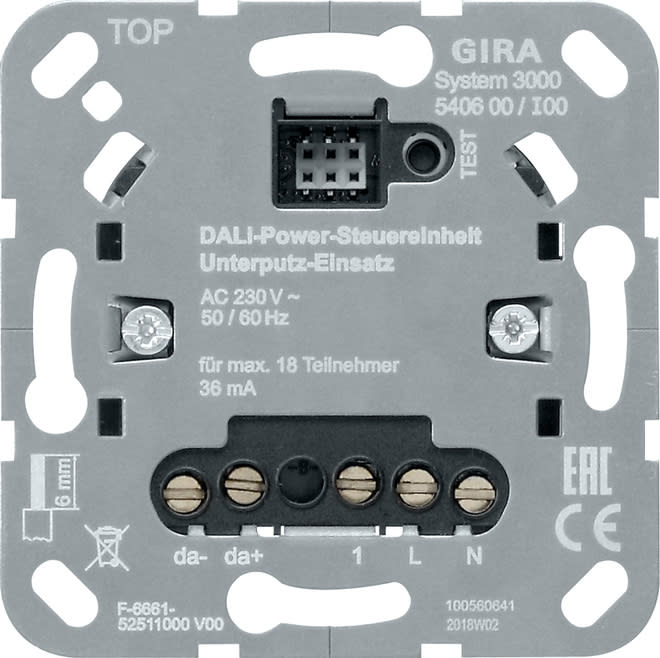GIRA - GIR540600 UN.COMANDO POWER DALI S3000 MOD.IN MODUL