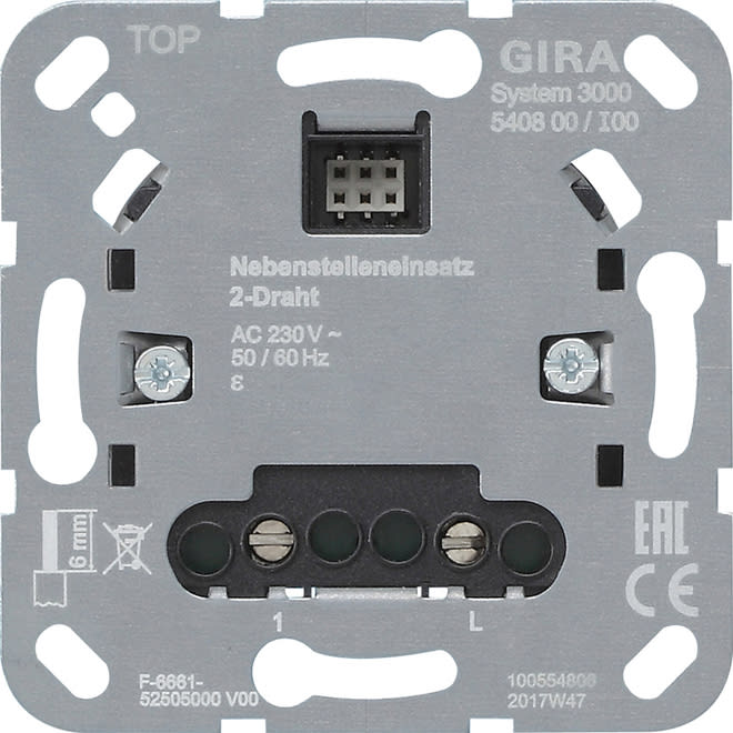 GIRA - GIR540800 MOD.APP.DER. 2 FILI S3000 MODULO