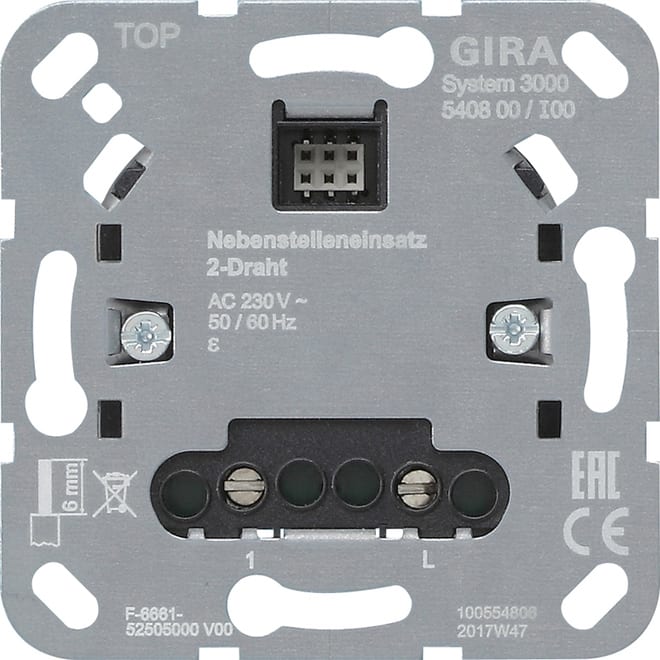 GIRA - GGI540800 MOD.APP.DER. S3000 2 FILI