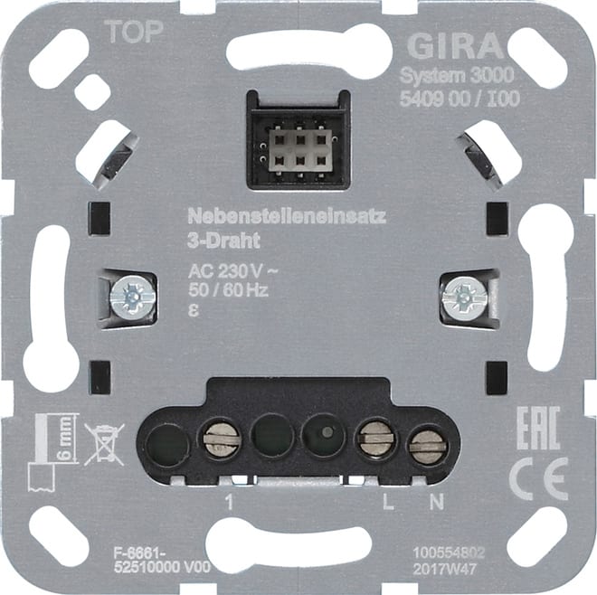 GIRA - GGI540900 MOD.APP.DER. S3000 3 FILI