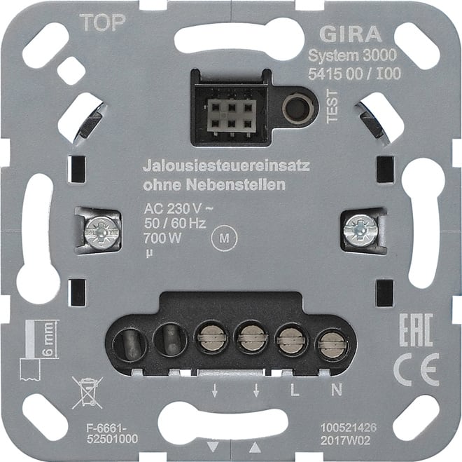 GIRA - GGI541500 MOD.CTRL.VEN. S3000 S/INGR.APP.DER.