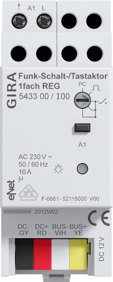 GIRA - GGI543300 ATT. ON-OFF/PS. RF 1-M AMG GIRA ENET