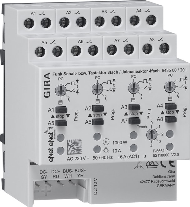 GIRA - GGI543500 ATT.ON/OFF / PS.8-C/ATT.VEN.4-C RAD. AMG