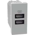 BTICINO - BTIJG4191CC MATIXGO - CARICATORE USB CC 1M GRIGIO