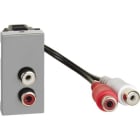 BTICINO - BTIJG4269R MATIXGO - MODULO DOPPIO RCA GRIGIO