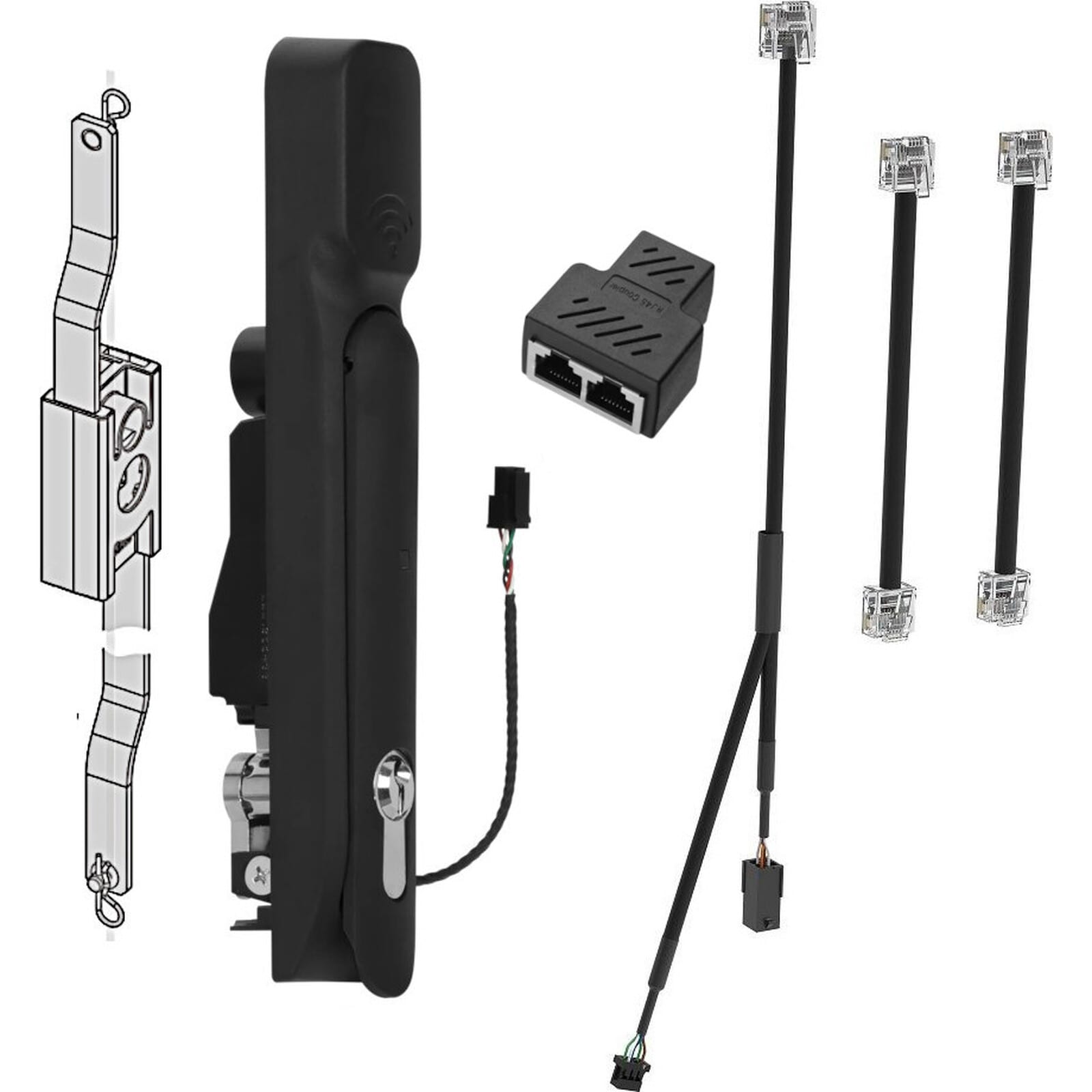 MAYFLEX UK LIMITED - EXL546-SCO-KT3 DC RACK SOUTHCO LOCK KIT 1 HANDLE TO INT