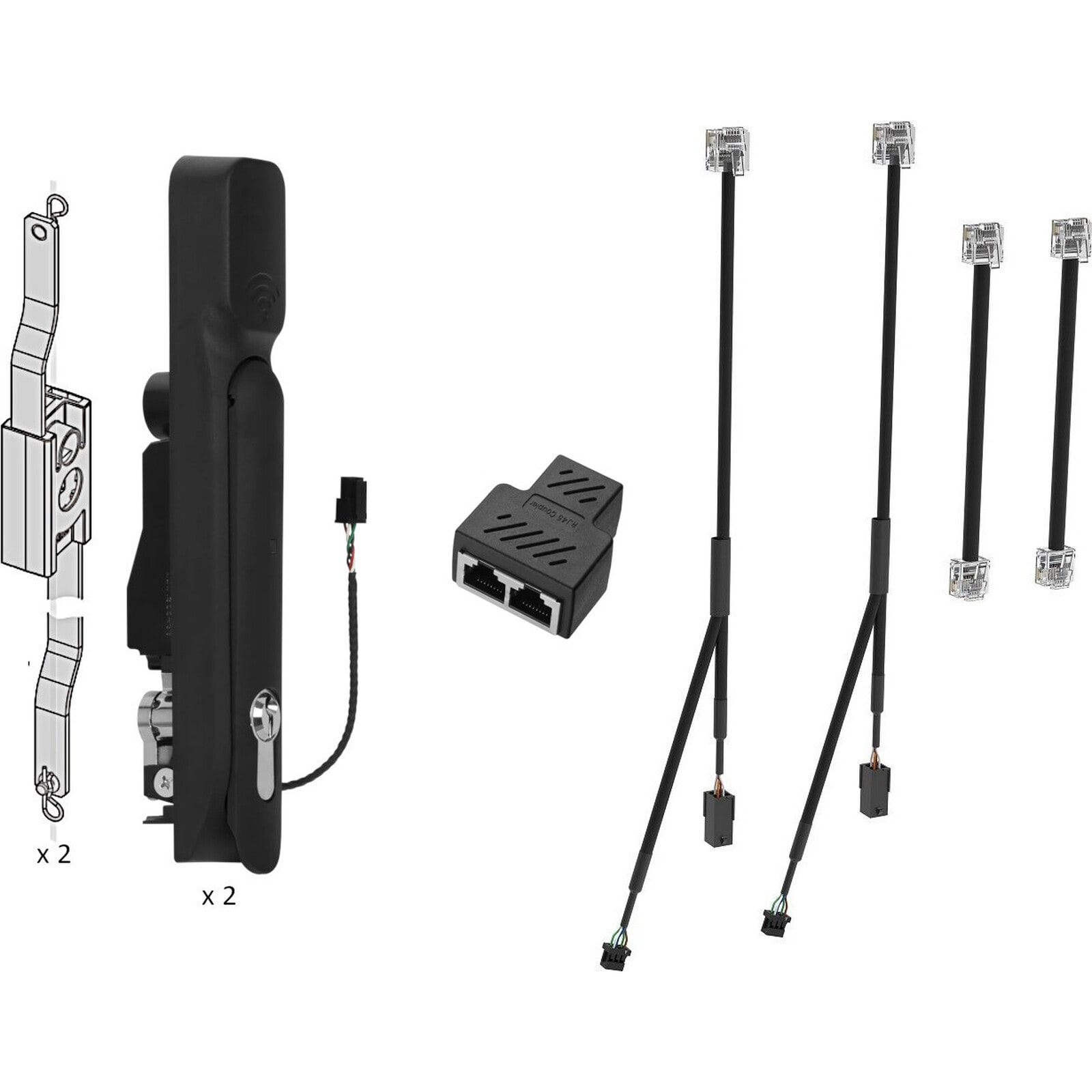 MAYFLEX UK LIMITED - EXL546-SCO-KT4 DC RACK SOUTHCO LOCK KIT 2 HANDLE TO ELV