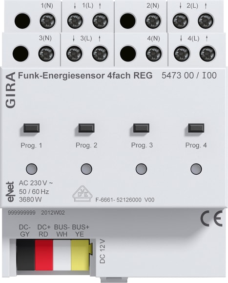 GIRA - GGI547300 SENS.ENERGIA RF 4-C AMG GIRA ENET