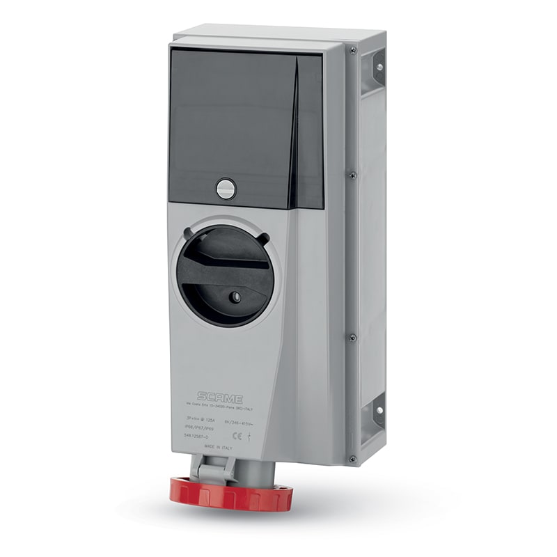 SCAME PARRE SPA - SCA548.12587-D PRESA INTERBL. DIN 3P+N+T IP67 125A 6H
