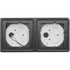 GIRA - GIR5502902 SCATOLA SOPRA INT. 2X SYSTEM 106 BNC TRA