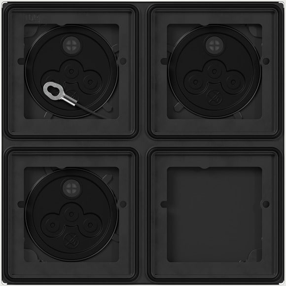 GIRA - GGI5508902 SCATOLA SI 2X 2 MOD. SYSTEM 106 BNC TRAF