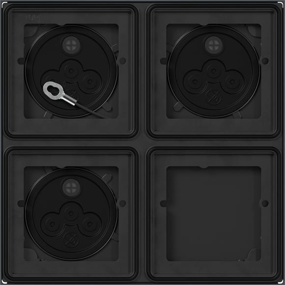 GIRA - GGI5508910 SCATOLA SI 2X 2 MOD. SYSTEM 106 ANTRACIT