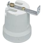 LE PROLUNGHE SAS - PRG552 PORT. E27 IN PORCELLANA C/STAFFA IN SU