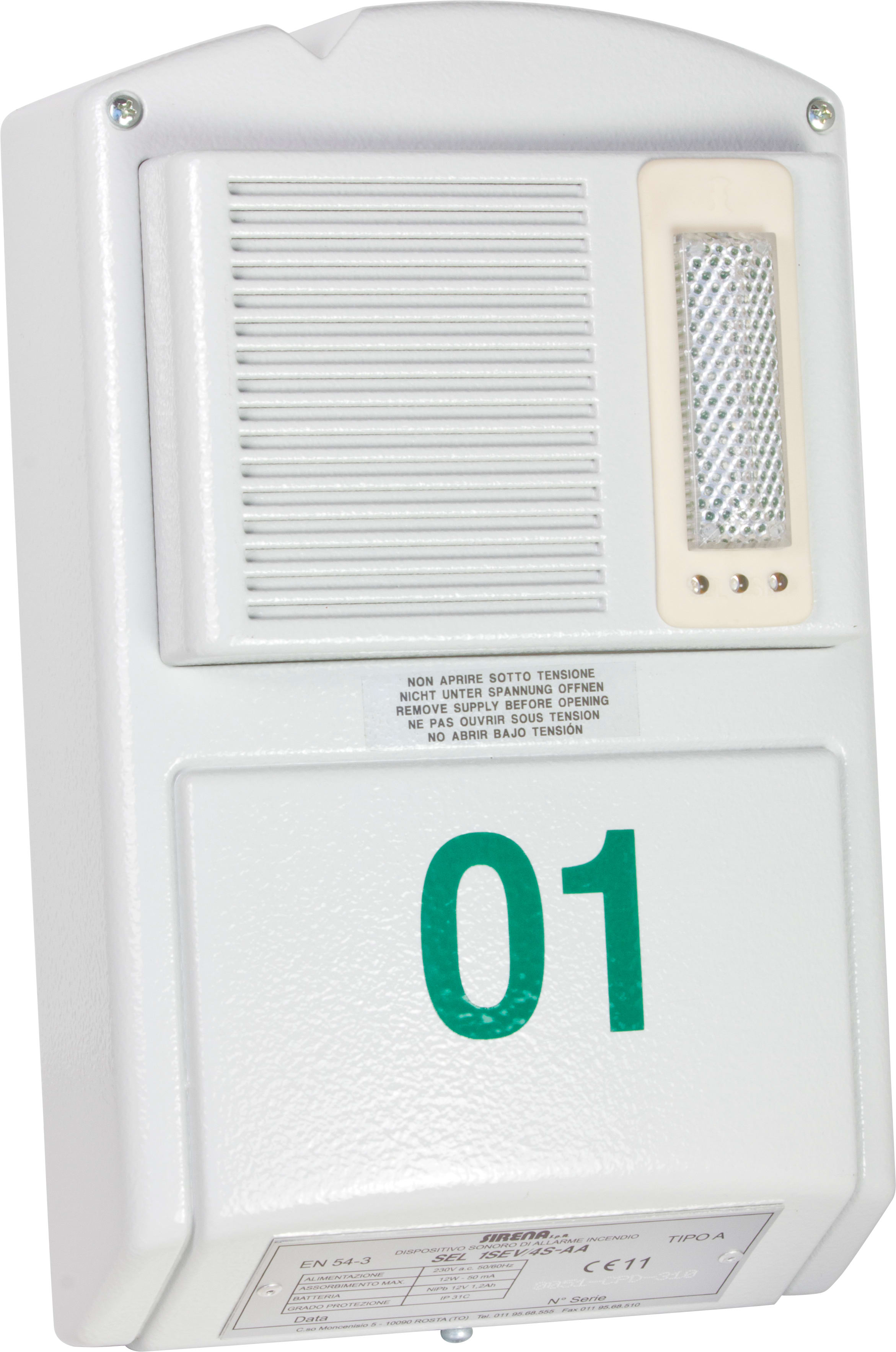 SIRENA - SIR55305 SEL 1 SEV 4S AA V230AC GY