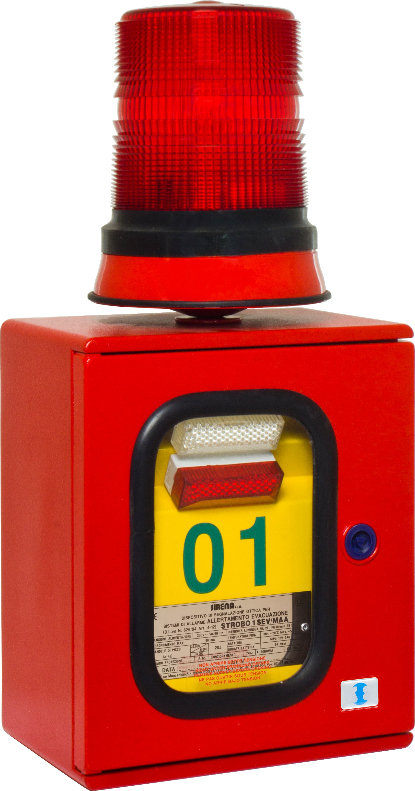 SIRENA - SIR55313 STR 1 SEV 4S AA V240AC RED