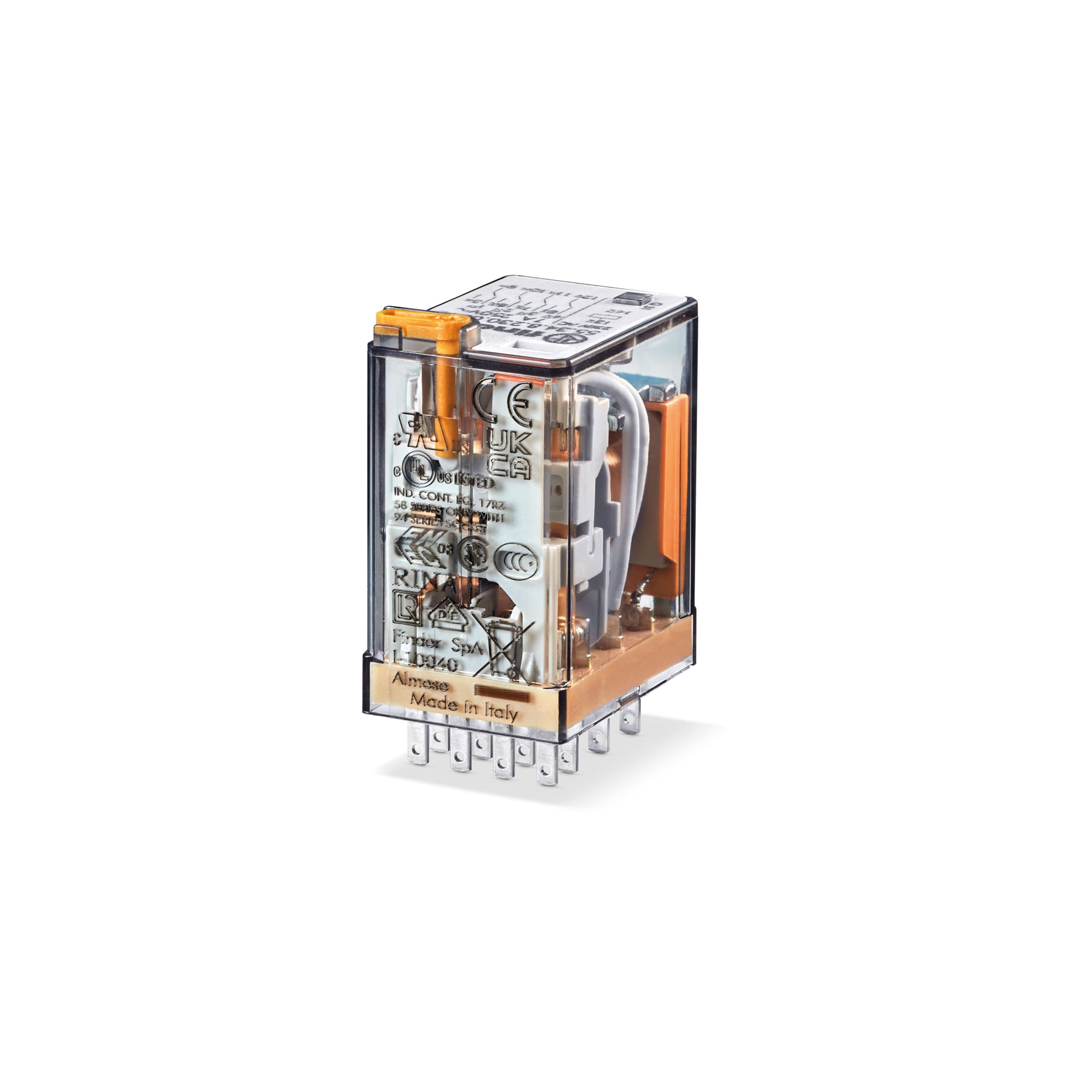FINDER SPA - FIN553482300001 RELÈ INDUSTRIALE 4 CONTATTI 7A