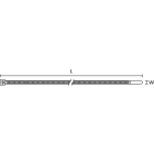 HELLERMANNTYTON Srl - HEE111-12203 Fascetta 300x7.6 HIRS-nero T120I