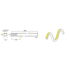 SICOM - SOL561010TOP3067 SICOMTAPE NEON 10X10 TOP 10W 3000K IP67