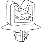 HELLERMANNTYTON Srl - HEE151-01405 Clip fissaggio a pino PA66HIRHS HC48FT5