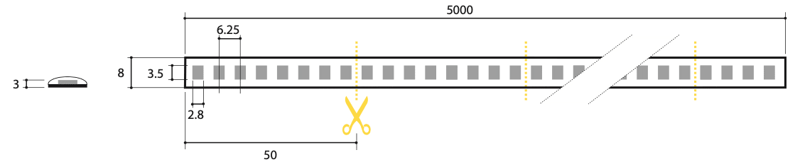 SICOM - SOL561992765 SIRIOTAPE 9,6W/M 927 24V SUPERBRIGHT IP